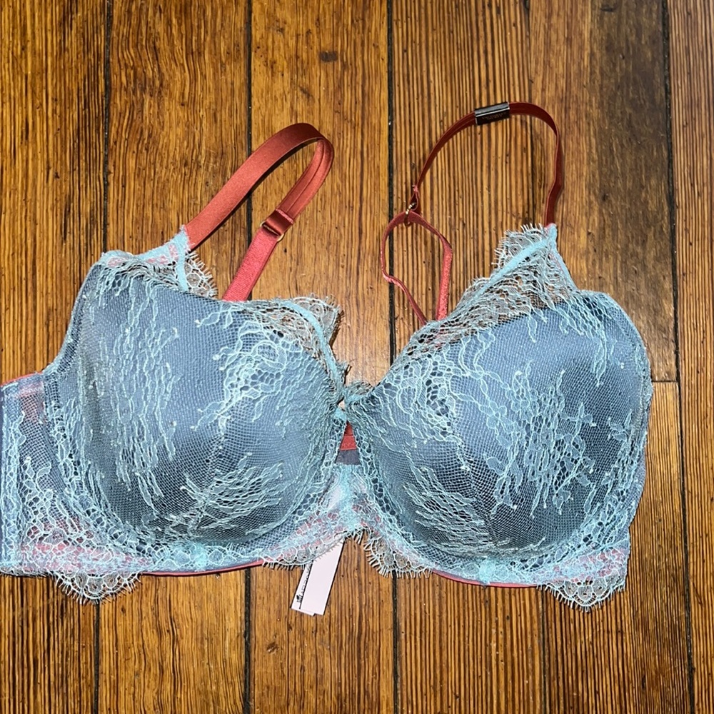 38 D NWT Satin VS Demi lace bra